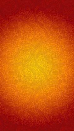 an orange and red background with intricate designs