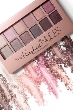 We dared you to go nude, now we’re gonna make you ‘blushed’. Your spring palette prayers have been answered with The Blushed Nudes, our latest eyeshadow palette. These twelve daring shades are infused with a rose gold shimmer for bolder blushes, provocative plums and risqué roses.: Mascara Hacks, Best Eyeshadow Palette, Alat Makeup, Makeup Pallets, Best Eyeshadow, Nude Eyeshadow, Gel Liner, Eye Shadow Palette, Drugstore Makeup