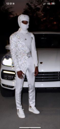 White And Silver Tuxedo Prom, White And Silver Suit Men, Prince Prom Suit, White Prom Outfits For Guys, Custom Made Prom Suits, Prom Men Suits