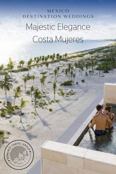 the cover of mexico destination wedding magazine