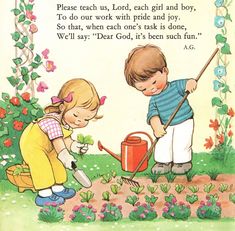 "This adorable vintage 2-sided print with children's prayer text is from Lucie Attwell's \"Tinies' Book of Prayers\" published in 1983. It measures 17.5cm x 25.5cm (6¾in x 10in). It will add charm to baby's nursery or child's room and also makes a unique gift for loved ones, baby showers, and new baby occasions. Mabel Lucie Attwell (1879-1964) was one of Britain's best loved illustrators of children's books. Her illustrations of big-eyed bouncing babies have been favourites for over 70 years. She was known for her cute, nostalgic drawings of children, based on her daughter, Peggy. Her drawings are featured on many postcards, advertisements, posters, books and figurines. Our prints are shipped in protective plastic sleeves and in flat cardboard envelopes to ensure they arrive safely. We wil Vintage School Illustration, Nostalgic Drawings, Classic Childrens Books Illustrations, Book Of Prayers, Childrens Prayer, Childrens Room Art, School Illustration, Cute Nursery, Classic Childrens Books