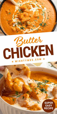 Butter Chicken Chicken Marinate, Chicken Makhani, Serve Over Rice, Great Chicken Recipes, Make Butter, Chicken Sauce, Baked Chicken Recipes Easy, Indian Butter Chicken, Yogurt Dressing