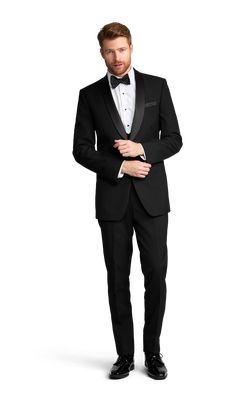 A slim black tuxedo with one button and a shawl lapel. Black Tuxedo For Men, Wedding Redo, Button Shawl, Happy Birthday Wishes Photos, Summer 2025, Tuxedo Pants, Slow Dance, Formal Outfits, Tuxedo Suit