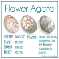 Flower Agate Properties, Witch Notes, Agate Healing Properties, Crystal Healing Properties, Flower Agate Crystal, Agate Meaning