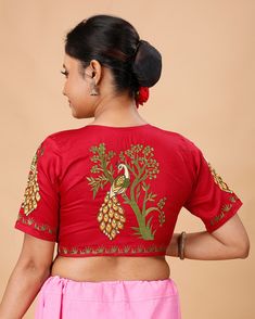 a ready-made, pure cotton, embroidered design blouse. These types of blouses are popular for their comfort and aesthetic appeal, especially in traditional and ethnic wear.  Blouse available in 32,34 waist size waist-32 =36 Bust waist-34=38 Bust Fabric Painting On Blouse Sleeves, Multicolor Embroidered Choli With Pallu, Floral Embroidery Choli For Festivals, Anarkali Blouse With Multicolor Embroidery And Motifs, Traditional Chanderi Tops With Resham Embroidery, Traditional Multicolor Embroidered Choli, Embroidered Chanderi Tops For Diwali, Multicolor Embroidered Dupatta For Puja, Festive Chanderi Top With Chikankari Embroidery