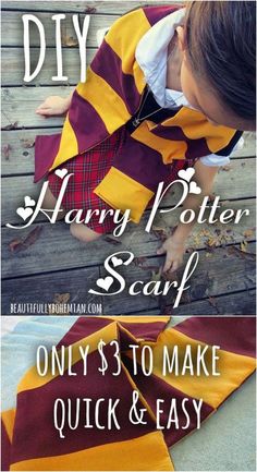 the harry potter scarf is on sale for only $ 3 to make it quick and easy