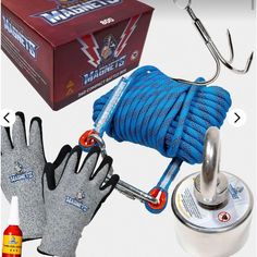 there are many items that can be found in the package, including fishing gear and gloves