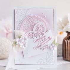 a close up of a greeting card on a table