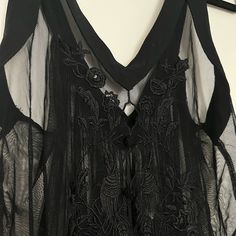 Beautiful Millau Sheer Tank Never Worn. Size Small! Lace Top Blouse For Evening In Summer, Sheer Blouse, Womens Tops, Tank Tops, Women Shopping, Black, Color