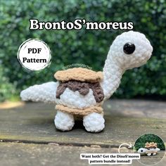 the bronto's moreus crochet pattern is available for purchase