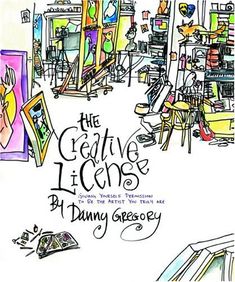 the creative license book cover with an image of a room filled with furniture and paintings