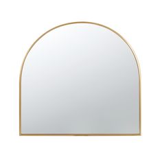 an arch shaped mirror is shown against a white background