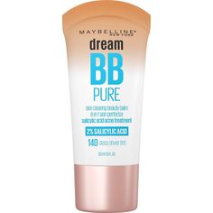 From America?s #1 BB brand, Dream BB Pure is skin clearing and lightweight. Dream BB Pure gives you a natural, skin-perfected look. Our BB (which stands for?Beauty Balm?) cream combines skincare and makeup to perfect skin in 1 simple step. It glides on easily for smooth application, clarifying acne with the added benefit of 2percent Salicylic acid. Dream BB Pure has 8 skin-loving benefits in 1. Clears acne. Conceals imperfections. Minimizes the look of pores. Reduces the appearance of redness. H Acne Clearing, Skin Clearing, Summer List, Salicylic Acid Acne, Cosmetics Ingredients, Skincare And Makeup, Beauty Balm, Clear Acne, Maybelline New York