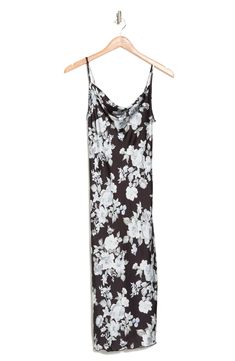 Update your wardrobe with this chic slip dress that features a trendy cowl neckline and tie dye print. Cowl neck Spaghetti straps All-over print Woven 97% polyester, 3% spandex Machine wash cold, tumble dry low Imported Model stats: 5'10", 32" bust, 25" waist, 36" hip. Model is wearing size S. Update Your Wardrobe, Cowl Neckline, Tie Dye Print, Cowl Neck, Black Floral, Spaghetti Strap, Slip Dress, Spaghetti, Tie Dye