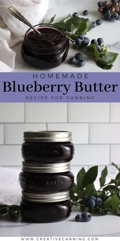 homemade blueberry butter recipe for canning