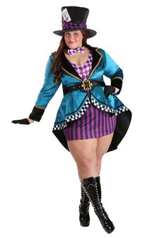 a woman in a costume is posing for the camera