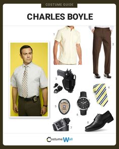 men's clothes and accessories are featured in the costume guide for charlie boye