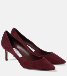 Burgundy Pumps, Jimmy Choo Romy, Jimmy Choo Pumps, Burgundy Shoes, Mid Heels Pumps, Black Suede Pumps, Blue Pumps, Pink Pumps, Satin Pumps