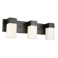 Ciara Springs 3x60W Bath Vanity Light With Oil Rubbed Bronze Finish & Frosted Glass Glass Light Shades, Transitional Vanity, Light Bathroom, Bronze Lighting, Bathroom Light Fixtures, Bath Vanity Lighting, Wall Fixtures, Bath Vanity, Wall Light Fixtures