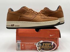 This Nike Air Force 1 Low Premium Brown sneaker is a rare and authentic piece from the year 2000. The shoe shaft style is low top, with a brown leather upper material and Nike's signature swoosh. The US shoe size is 9.5, ideal for men who are looking for athletic shoes suitable for any occasion. The shoe is in pre-owned condition, but this does not detract from its unique style and quality. The sneaker is part of Nike's Air Force product line and features the classic Nike Air technology for added comfort and support. This Nike Air Force 1 Low Premium Brown is the perfect addition to any sneakerhead's collection. 100% Authentic Need more pics just ask Any questions just ask Used Size: 9.5 If the pictures show box, box is included 100% legit check feedback and other items Legit Check, Nike Air Force 1 Low, Brown Sneakers, Year 2000, Air Force 1 Low, Nike Air Force 1, Air Force 1, Sneaker Head, Nike Air Force