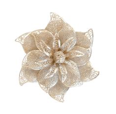 This silver brooch is made of 925 silver filigree. It is a flower brooch with such beautiful and intricate design that you will never want to take it off once you put it on. It has such feminine beauty and in its flower pedals that it will surely draw compliments and praise to everyone who sees it. It is a rare vintage piece which was hand made in the Philippines. This Philippine jewelry is some of the finest silver jewelry, well made, and beautifully designed. A unique silver brooch of unmatched beauty! Each hand made brooch measures a little over 2 inches across Weights: 9-10 grams Elegant White Filigree Brooches, Elegant Silver Filigree Brooches, Formal Filigree Flower Brooches, Elegant Silver Flower Brooch, Elegant Silver Flower Shaped Brooch, Philippine Jewelry, Flower Pedals, Dream Dresses, Fine Silver Jewelry