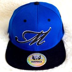 The Original Snapback Luxury Headwear Cap/Hat Condition: New Color: Blue And Black Blue Sporty Baseball Cap, One Size Fits Most, Sporty Blue Baseball Cap, One Size Fits Most, Sporty Blue Baseball Cap One Size, Sporty Blue Baseball Cap One Size Fits Most, Blue Fitted Hat With Embroidered Logo For Streetwear, Blue Fitted Hat With Curved Bill For Streetwear, Blue Sporty Snapback Hat, Sporty Blue Adjustable Baseball Cap, Blue Adjustable Sporty Fitted Hat