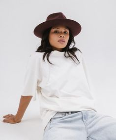 Zephyr Rancher Hat | Gigi Pip - GIGI PIP Gigi Pip, Rancher Hat, Fedora, Outfit Inspirations, Felt, Crown, Hats