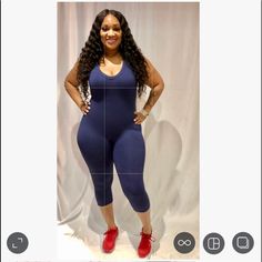 Onepiece, Bodycon, Jumpsuit Blue Fitted Workout Jumpsuits And Rompers, Blue Fitted Jumpsuits For Workout, Blue Casual Jumpsuits And Rompers For Workout, Casual Blue Bodysuit For Night Out, Sporty Fitted Blue Jumpsuit, In The Navy, Bodycon Jumpsuit, The Navy, Navy Color