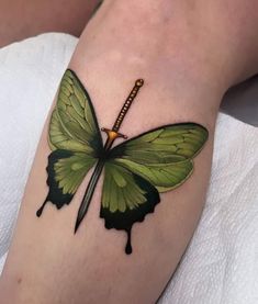 Tattoos Elbow, Borboleta Tattoo, Green Tattoos, Watercolor Dragonfly, Dragonfly Tattoo, Baby Tattoos, Nature Tattoos, Skin Art, Chest Tattoo