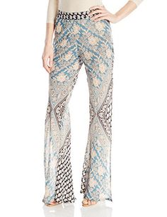 Raga Women's Blue Moon Pant, Multi, Medium Raga https://www.amazon.com/dp/B00SYLC0SW/ref=cm_sw_r_pi_dp_U_x_KPENBbGQJSG9K Bell Bottom Trousers, White Trousers, Blue Trousers, Womens Pants, Moon Print, Bell Bottom Pants, Bell Bottom, Blue Pants