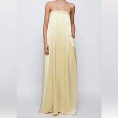 Us Size 4 (8 Au/Uk). Dress Has Been Tailored To Be Shorter As I Am 5 Foot 4. Worn Twice To Weddings And Has Minor Flaws On Hem (Please See Photos 6-9 Of Minor Discoloring Along Bottom Of Hem And A Blemish Along Bottom). The Delfina Dress In Champagne Is A Timeless Occasion Piece To Keep In Your Wardrobe For Years To Come. Showcasing A Feminine Strapless Silhouette And Internal Bodice For Support And Ease Of Wear. Cut In A Soft Silky Feel Fabrication And Completed With Side Pockets. This Dress Ca Champagne Color, Bodice, Champagne, Yellow, Wardrobe, Womens Dresses, Dresses, Fabric, How To Wear