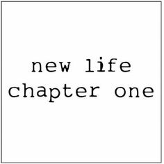 a black and white photo with the words new life charter one