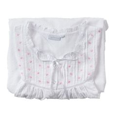 Featuring a delicate and beautiful embroidery around the neckline, the Sleeveless Embroidered Nightgown is made with 100% high quality cotton, which makes it both comfy and durable. It is a feminine, yet casual chemise that's perfect for regular wear. Whether for sleep or to lounge in, this white cotton nightgown is a versatile piece. White Broderie Anglaise Nightgown For Sleep, Cotton Nightgown For Spring Relaxation, Spring Cotton Nightgown For Relaxation, Feminine Cotton Nightgown For Sleepovers, Relaxing Cotton Dresses, Cotton Sleeveless Dress For Relaxation, Cotton Sleeveless Relaxation Dresses, Sleeveless Cotton Dresses For Relaxation, Feminine Cotton Nightgown For Hospital