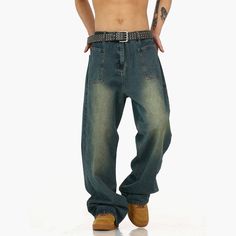 Model is 5ft 9''(176cm) tall, 145 lbs(66kg) weight and wearing a size L168cm 59kg wearing a size M - INDIGO BLUE- Straight fit- DENIM- Front/back pockets Dark Wash Full Length Cargo Pants, Dark Wash Relaxed Fit Full-length Jeans, Urban Style Dark Wash Full Length Flare Jeans, Urban Baggy Full-length Jeans, Urban Baggy Full Length Jeans, Urban Style Baggy Full Length Jeans, Blue Full-length Cargo Jeans For Streetwear, Urban Blue Cargo Jeans, Urban Style Blue Cargo Jeans