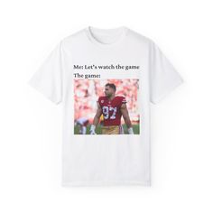 Introducing a minimal Nick Bosa tshirt for all the fans of Bosa or those of us that 'Love the 49ers'. We all know Nick is HIM and what better way to acknowledge that than with this cute shirt. Perfect for any Sunday spent watching the NFL (specifically the 49ers in San Francisco). Comes in sizes S - 3XL. Get yours today! Comfort Colors introduces the "Comfort Colors 1717" garment-dyed t-shirt; a fully customizable tee made 100% with ring-spun cotton. The soft-washed, garment-dyed fabric brings extra coziness to your wardrobe while the relaxed fit makes it an excellent daily choice. The double-needle stitching throughout the tee makes it highly durable while the lack of side-seams helps the shirt retain its tubular shape. Discover all 58 colors in our Comfort Colors 1717 color charts below. White Shirt For Football Season Fan Merchandise, Football Season Sports Fan T-shirt, White Shirt For Football Game Day, White Shirt For Game Day Football Season, White T-shirt With Team Logo For Football Season, White T-shirt With Football Team Logo, White Streetwear T-shirt For Football Season, White T-shirt For Football Season Streetwear, Football Season Sports Fan T-shirt For Streetwear