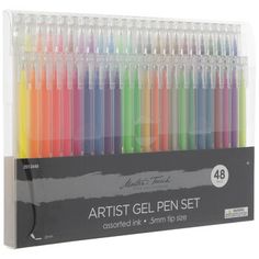 the artist gel pen set has 48 different colors