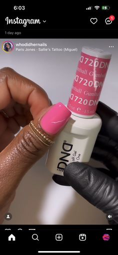 Dnd Gel Polish Colors On Dark Skin, Pink Nails Dnd Gel, Dnd Glitter Gel Polish, Dnd Pink Glitter Gel Polish, Dnd Clear Pink, Pretty Nail Colors