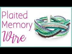 a pile of bracelets with the words plated memory wire