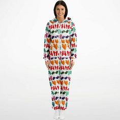 Ditch those basic PJs everyone and their grandma owns. Slide into our ultra-comfy Vintage Colorful Mitten Pattern Jumpsuit Adult Onesie PJs and make a statement!. This ain't your regular onesie: 📏 Exclusive Design: Made-to-order. You won't find this unique piece in stores or anywhere else online. 🌈 All-Inclusive Fit: Our jumpsuits are gender-neutral, unisex, and crafted for everyone. Celebrating all vibes! 🎅 Unmatched Holiday and Winter Vibes! ❄️ Ultimate Comfort Zone: Double-layer hood and t Casual Multicolor Printed Sleepwear, Multicolor Relaxed Fit Sleepwear For Home, Casual Long Sleeve Sleep Jumpsuits And Rompers, Multicolor Relaxed Fit Sleepwear, Multicolor Cotton Long Sleeve Onesie, Multicolor Long Sleeve Cotton Onesie, Winter Long Sleeve Multicolor Onesie, Multicolor Long Sleeve Winter Onesie, Casual Printed Onesie For Loungewear