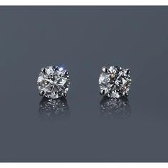 Round Diamond Earrings, Diamond Earrings Studs Round, Gold Diamond Earrings Studs, Natural Earth, Diamond Stud, Round Earrings, 1 Carat, Diamond Stone, Stud Earring