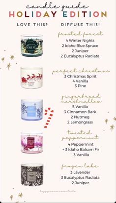 Bath And Body Works Candle Essential Oil Recipes, Lilin Aroma, Essential Oils Young Living, Eo Blends, Essential Oil Combinations, Candle Diy