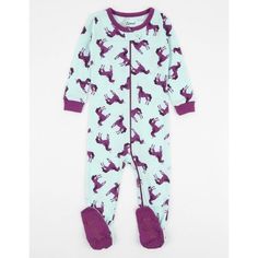 Get your little onesready for the coziest sleep! Made from a lightweight ultra-soft cotton, our Baby Footed Pajamas are bound to be a favorite all season round. Keep their toes warm with a footed grip to follow them around on all their adventures. Comes in a variety of striped styles. These pajamas should fit snugly, please size up if your child is above average. As a natural product, cotton may shrink in the wash. Unicorn Pajamas, Unicorn Purple, Tuxedo Accessories, Girls Gloves, Footed Pajamas, Girls Dress Outfits, Infant Flower Girl Dress, Tea Party Dress, Baby Christmas Outfit