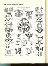 an open book with many different symbols on it