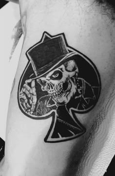 40 Grim Reaper Tattoo Designs & Meaning - The Trend Spotter Ace Card Tattoo For Men, Ace Of Spades Tattoo Men, Jack Of Spades Tattoo, Spades Tattoo Design, Ace Of Spades Tattoo Design, Grim Reaper Tattoo Designs, Reaper Tattoo Designs, Aces Tattoo, Ship Tattoo Sleeves