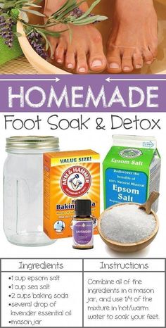 Detox Foot Soak, Foot Soaks, Bath Detox, Homemade Detox, Makeup 101