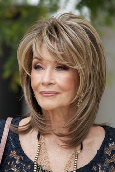 Discover 30 unique hairstyles for women over 60, including short bobs, pixie cuts, and layered looks for a stylish, low-maintenance, and youthful appearance. 70 Yr Old Hairstyles, Haïr Cut For Square Face, Hairstyles For Medium Length Hair Over 50, Hair Styles Unique, Haircuts For Women Over 60 Medium Length, Shoulder Length Hair Hairstyles, Hair Styles For Women Over 70, Very Layered Hair Medium Over 50, Thick Hair Haircuts