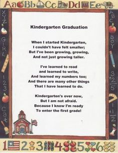 a poem written in the language of children's education