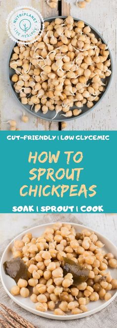 how to sprout chickpeas soak in gravy and cook