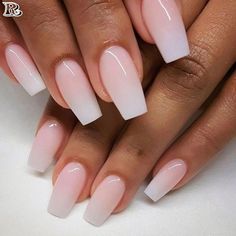 Pink Ombre, Ombre Nails, White Nails, I Hope, Nails, Pink, White