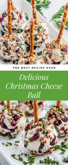 Image for Delicious Christmas Cheese Ball Fingerfoods Christmas Party, Finger Food Recipes For Christmas, Christmas Potluck Recipes For Work, Easy Christmas Hourdourves, Christmas Trays Food, Family Christmas Party Food Ideas, Gourmet Christmas Appetizers, Snacks For Christmas Party Easy, Christmas Relish Tray Ideas